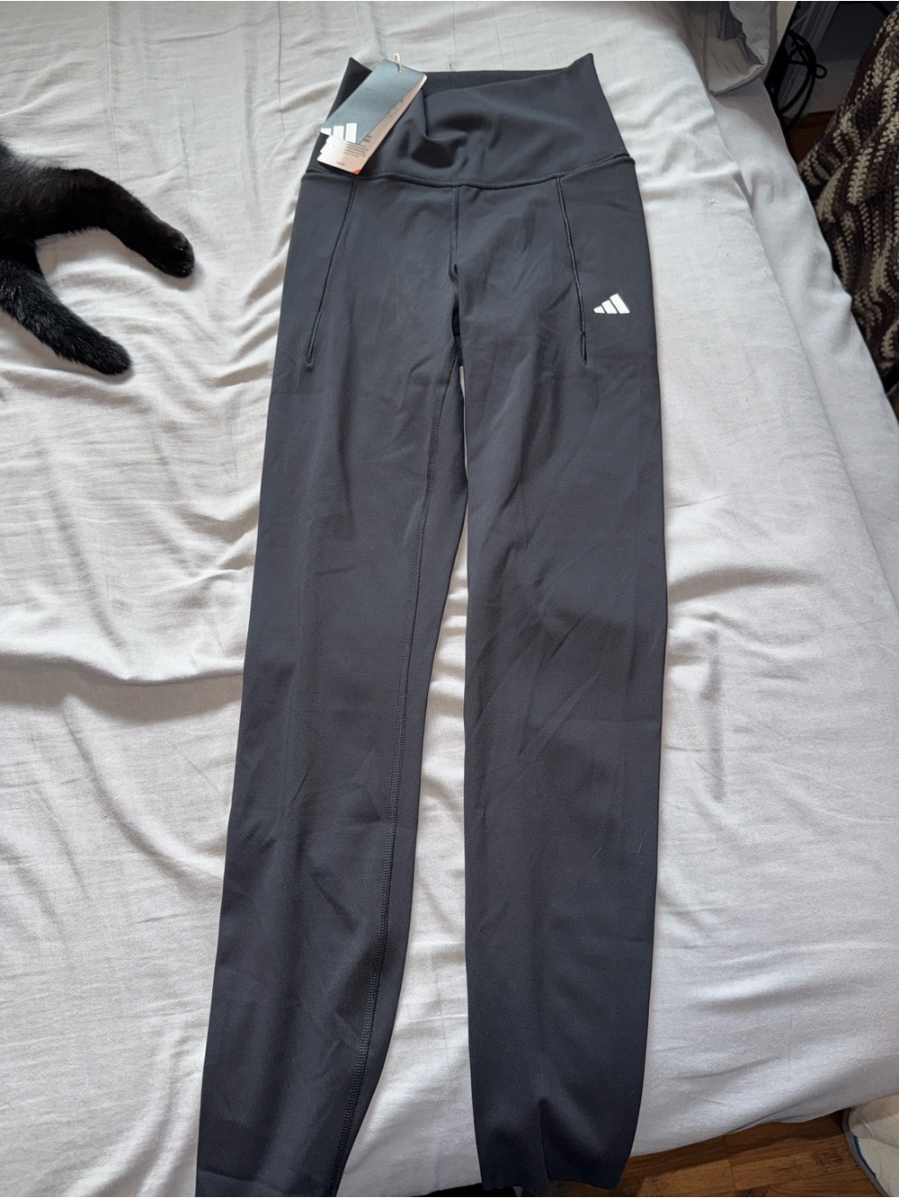adidas Black womens' High-Waist Athletic Leggings